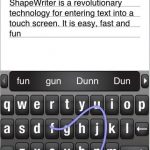 Shapewriter-iphone-clavier-saisie