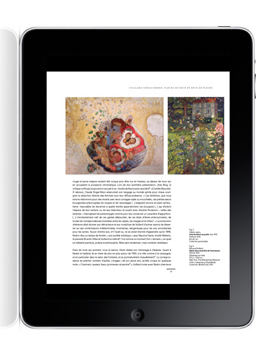 Application iPad : Odilon Redon : l'interface