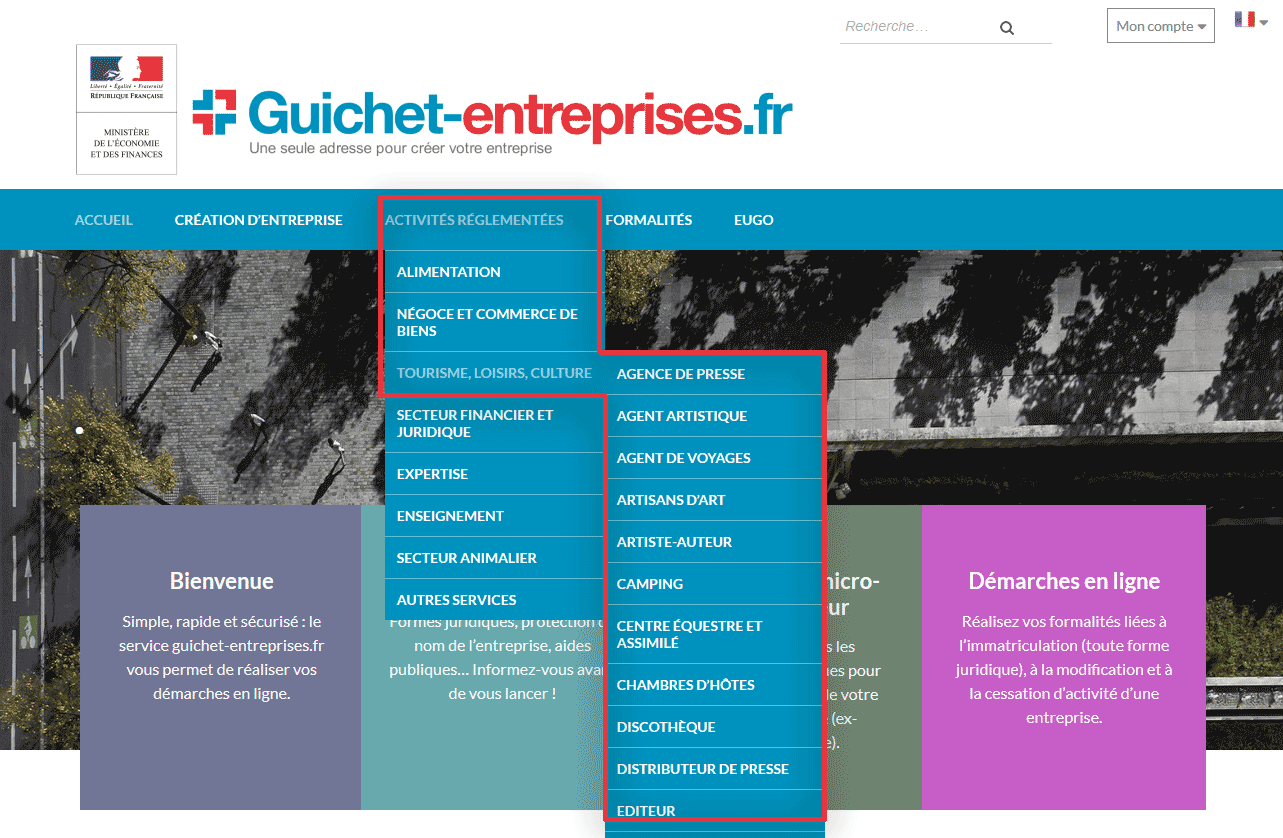 Guidage - groupement - Guichet-entreprises