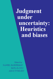 Judgment under Uncertainty Heuristics and Biases - Kahneman