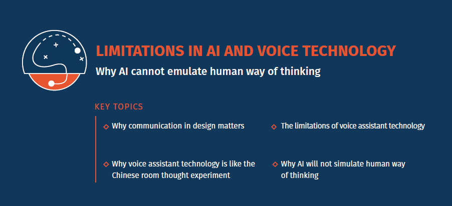Tendances UX 2020 - Limitations in AI and voice technology