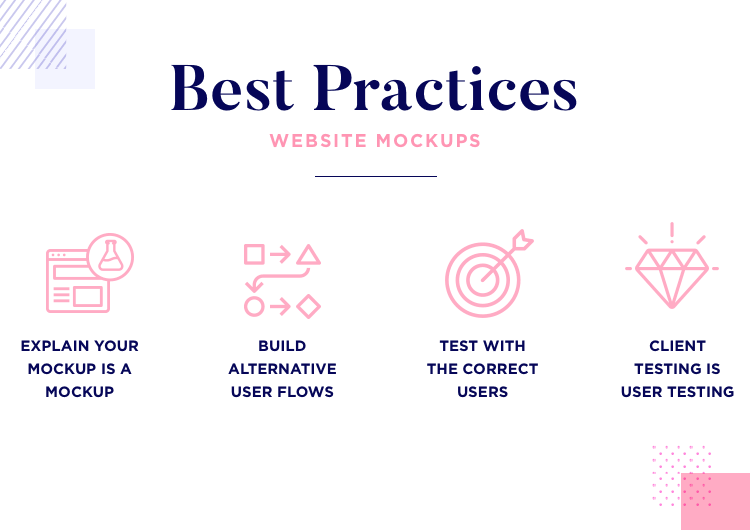 Website mockup best practices
