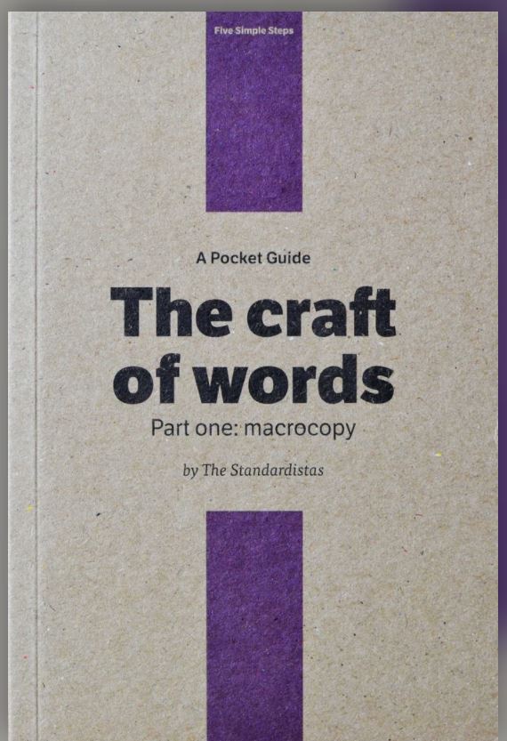 The craft of words macrocopy - By the Standardistas